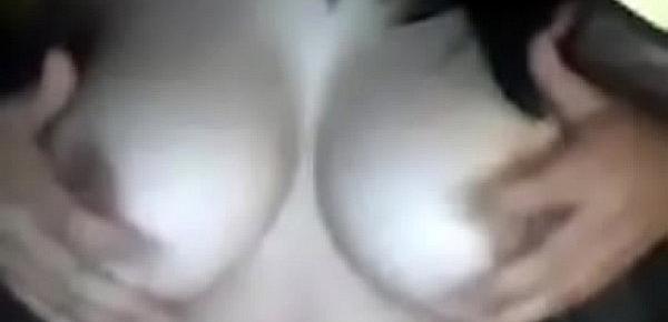  Hot girlfriend showing boobs on webcam